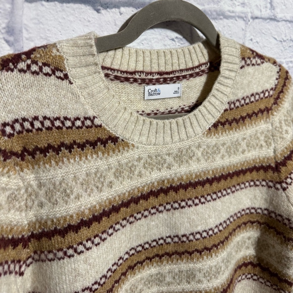 Women’s Croft &‎ Barrow Fair Isle Soft Acrylic Blend Sweater, Size Small